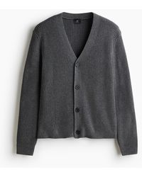 H&M - Gilet Regular Fit en maille côtelée - Lyst