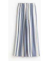 H&M - Pantalon large avec taille élastique - Lyst