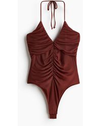 H&M - Body string froncé avec dos nu - Lyst