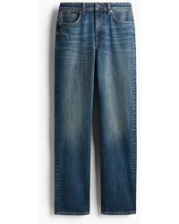 H&M - Slim Straight High Waist Jeans - Lyst