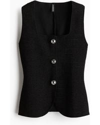 H&M - Weste aus Strukturjersey - Lyst