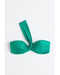 H&M Haut de maillot bandeau paddé - Vert