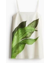 H&M - Trägerkleid aus Leinenmix - Lyst