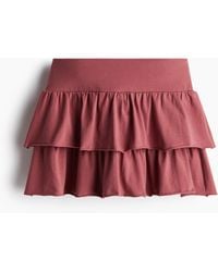 H&M - Mini-Stufenjupe aus Jersey - Lyst