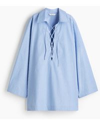 H&M - Blusenkleid zum Binden - Lyst