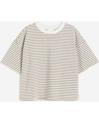 H&M - T-shirt carré en coton - Lyst