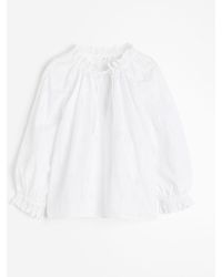 H&M - Blouse avec broderie anglaise - Lyst
