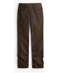 H&M - Jeans mit geradem Bein und Coating - Lyst