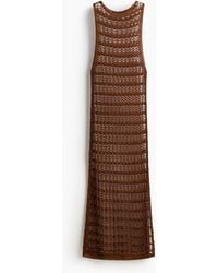 H&M - Ajourgebreide Strandjurk - Lyst