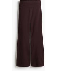 H&M - Pantalon En Coton Avec Ceinture Repliée - Lyst