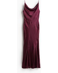 H&M - Satijnen Slip-on Jurk - Lyst
