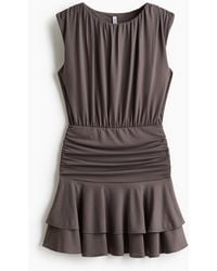 H&M - Gedrapeerde Mini-jurk - Lyst