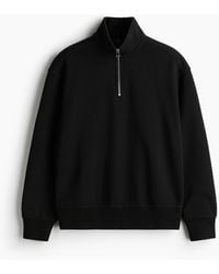 H&M - Sweatshirt mit Zipper in Loose Fit - Lyst