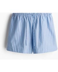 H&M - Baumwollshorts mit Kordelzug - Lyst