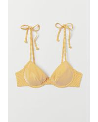H&M Bikinitop mit Bügel - Gelb