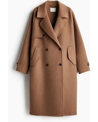 H&M - Handgefertigter Mantel aus Wollmix - Lyst