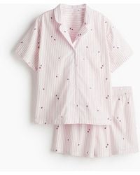 H&M - Chemise et short de pyjama - Lyst