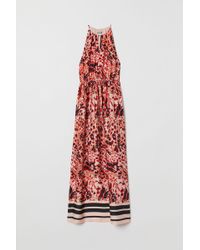 H&M Satin Maxi Dress - Pink
