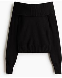 H&M - Schulterfreier Pullover - Lyst