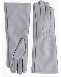 H&M - Lange Lederhandschuhe - Lyst