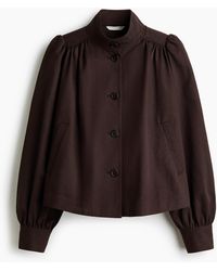 H&M - Veste À Manches Bouffantes En Twill - Lyst