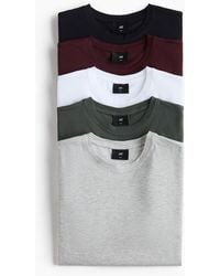 H&M - Set Van 5 T-shirts - Lyst