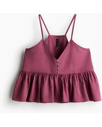 H&M - Trägertop mit Peplum - Lyst