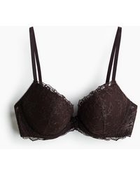 H&M - Push-up-BH mit Stickerei - Lyst