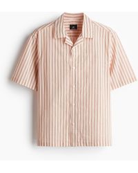 H&M - Chemise Regular Fit en coton avec col cubain - Lyst