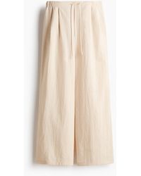 H&M - Wijde Broek Met Drawstring - Lyst