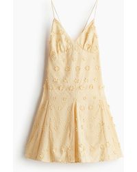 H&M - Baumwollkleid mit Applikationen - Lyst