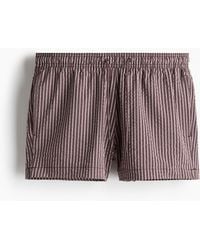 H&M - Zwemshort Van Seersucker - Lyst