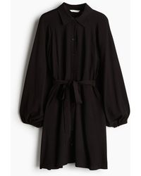 H&M - Blusenkleid mit Ballonärmeln - Lyst