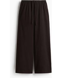 H&M - Katoenen Broek Met Drawstring - Lyst