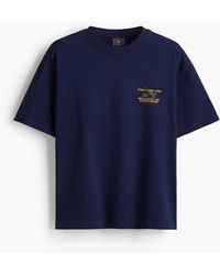 H&M - Bedrucktes T-Shirt in Loose Fit - Lyst