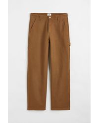H&M Twillhose Relaxed Fit - Natur