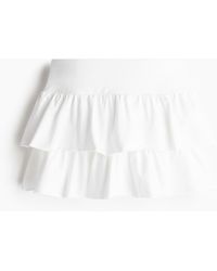 H&M - Minijupe à étages en jersey - Lyst