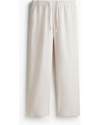 H&M - Hose aus Leinenmix in Relaxed Fit - Lyst
