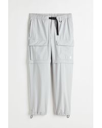 H&M Zip-off-Cargohose Relaxed Fit - Grau