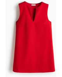 H&M - Twill Shift-jurk - Lyst