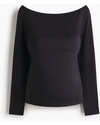 H&M - MAMA Shirt mit U-Boot-Ausschnitt - Lyst