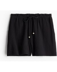 H&M - Musselin-Shorts - Lyst