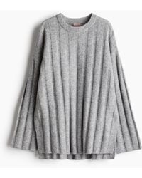 H&M - Oversized Pullover in Rippstrick - Lyst