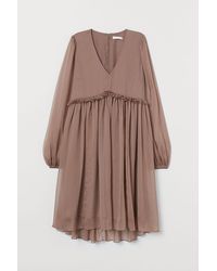 H&M Mama Jurk Van Chiffon - Naturel