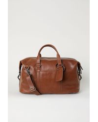 H&M Leather Weekend Bag - Natural