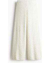 H&M - Kabelgebreide Broek - Lyst