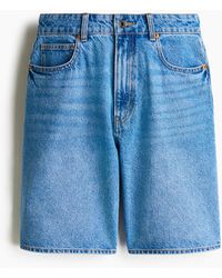 H&M - Bermudashorts aus Denim - Lyst