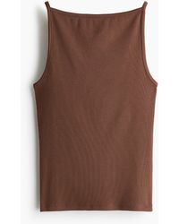 H&M - Geribde Straptop - Lyst