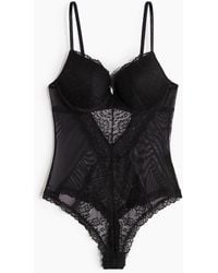 H&M - Kanten Push-up Stringbody - Lyst