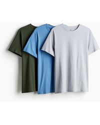 H&M - Lot de 3 T-shirts Regular Fit - Lyst
